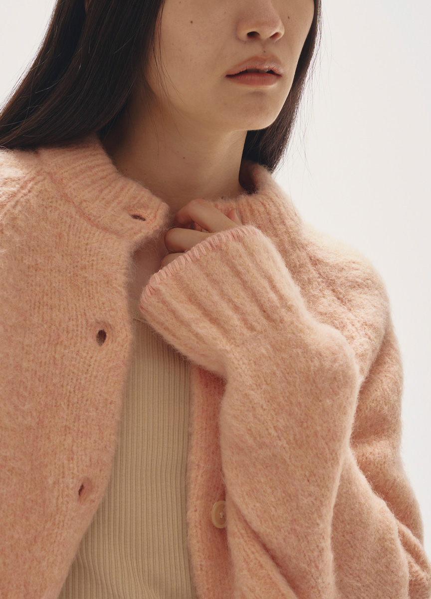 2WAY刷毛短版開襟衫